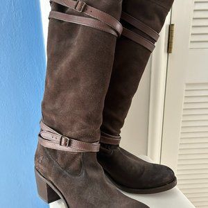 Women's suede and leather Frye boots, Size 9.5